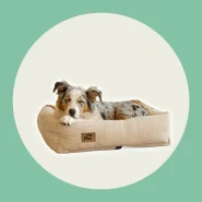 Cama Caminha Pet Cachorro  Suede ou Linho Lavável com Enchimento em Fibra