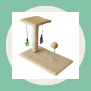 Arranhador Para Gatos Poste Brinquedo Bolinha Interativo