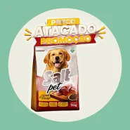 Ração para Cachorro Cães Adultos Salt Pet 15kg Sabor Carne