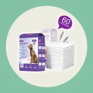60 Unidades Tapete Higiênico Ultra Pad KIT 60 un 80x60cm Lavanda Cães Tapete Higienico - Cachorro