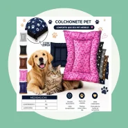 Cama Colchonete para Pet Cachorro Gato Grande