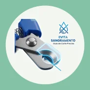 Alicate Cortador de Unha Pet Profissional com Trava de Segurança