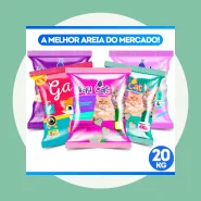 Kit *1 a 5* Pacotes de Areia Sanitária Antiodor Tira