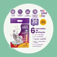 Tapete Higiênico Premium Slim para Caes MyPadOne 60x50 cm Ultra Absorção Envio Imediato - 30 Unidades