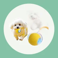 Bola de rolamento automática, brinquedo interativo para filhotes, treinamento elétrico para cães
