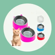 Comedouro Elevado Ergonômico Para Gatos Comedouro Pet Ração Gato Vasilha Potinho Ração Gato