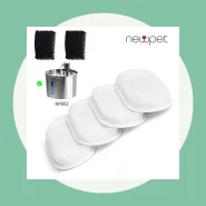 Newpet Kit 6 12 18 Filtro Refil Carvao Fonte Cachorro