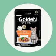 Ração Úmida para Gatos Adultos Sabor Atum Gourmet 70g Golden