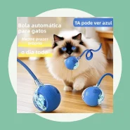 Brinquedo Inteligente para Cães e Gatos de Estimação, Bola Rolante