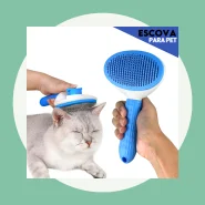 Escova Removedora Rasqueadeira Tira Pelos Mortos Pet, Animais, Gato
