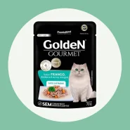 Ração Úmida Gourmet para Gatos Castrados Sabor Frango, Abóbora