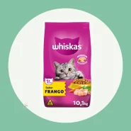 Ração Whiskas 10kg para Gatos Adultos Gato Frango Saco