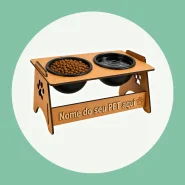 Comedouro e Bebedouro Elevados para Cães e Gatos