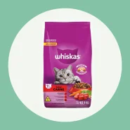 Ração Whiskas 10kg para Gatos Adultos Gato Carne Saco
