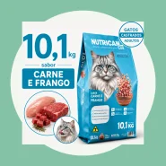 Ração para Gato Castrado Adulto 10,1kg Sabor Carne Frango 28g
