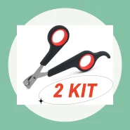 2 Maquina para Tosar Tesoura de Unha Pet Profissional