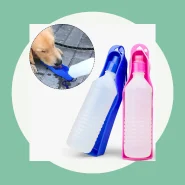 Bebedouro Portátil com Garrafa para Pet 500ml Cachorro Gato Passeio