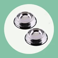 Comedouro e Bebedouro em Inox para Cães e Gatos