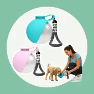 Garrafa Portátil Pet 2 em 1 285ml com Tigela Bebedouro