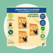 Areia Higiênica Biodegradável Catbio 12 Kg (3 Pacotes de 4