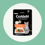 Ração Úmida Sachê Golden Gourmet Gatos Adultos Atum 70g
