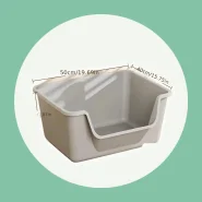 Bandeja para Caixa de Areia para Gatos, Tipo Alto, Tamanho