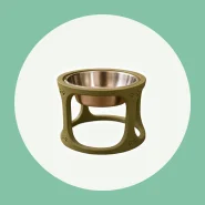 Comedouro e Bebedouro Elevados em Inox para Cães e Gatos