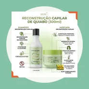 01 Kit Capilar Quiabo 2 Itens Bio Organico Hidratação Brilho