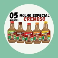 Kit 5 Molho para Ração de Cachorro 250g Salsapetti Sabores