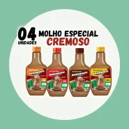 Kit 4 Molho para Ração de Cachorro Cremoso 250g Salsapetti