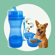 Bebedouro e Comedouro 2 em 1 para Pets