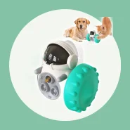 Brinquedo Interativo Gato E Cão Alimentador De Ração Pet