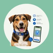 Coleira para cachorro com identificação inteligente QR Code