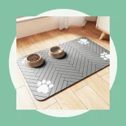 Tapete Pet Comedouro Cão e Gato AntiRespingos Absorção Rápida