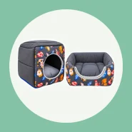 Casinha Toca Cama Iglu 2 Em 1 Cachorro Cão E Gato Tam P, M e G