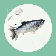 Brinquedo Estimulante com Peixe Elétrico Atrai e Exercita Gatos