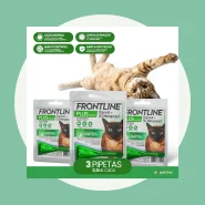 Kit 3 Antipulgas e Carrapatos Frontline Plus para Gatos