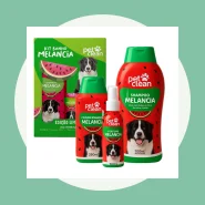 Pet Clean Kit Banho Melancia para Cães Shampoo 700ml + Condicionador