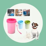 Limpador de Patas Pet Em Silicone Para Cães e Gatos Higiene Rápida