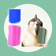 Escovadeira Pet Tira Pelos Gato Catnip Parede Massagem