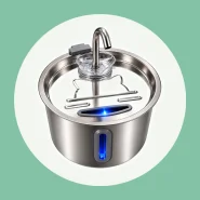 Aço Inoxidável Fonte para Gatos com Filtro Dispensador de Água