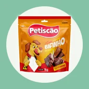 Bifinho Petiscão Sabor Carne 1KG  Tablete Mastigável para Cachorro