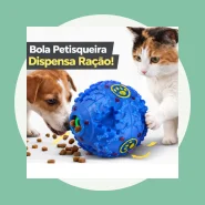 Bola Petisqueira Pet Brinquedo Interativo Cachorro Gato Petiscos