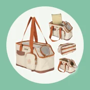 Bolsa Transporte Carregar Pet Gato Cães Espaçosa Estilosa Dobrével...