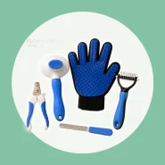 Kit Pet 5 Peças para Cães e Gatos Escova Tira