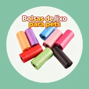 300 Pcs Refil Cata Cocô Saquinhos Biodegradável Prático