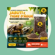 Ração Para Jabuti Adulto Tigre Dagua Aquática e Terrestre 300g 500g