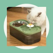 Fonte Bebedouro e Comedouro Para Gatos E Cães Automático Little 3