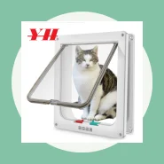 YHPorta grande do gato, porta da aleta do gato de bloqueio de 4 vias