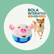 Bola Interativa Automática para Cães que Pula e Vibra Brinquedo Pet